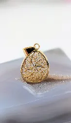 pendentif filigrane forme coutte d'eau or 750 millième (18 ct) 3,32g