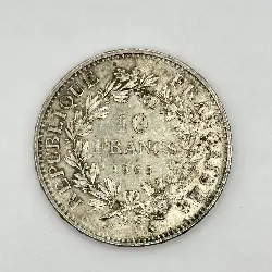 pièce 10 francs hercule 1965 argent 900 millième 25,10g