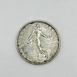 pièce 5 francs semeuse 1963 argent 835 millième 11,99g
