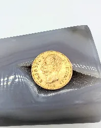 pièce or 20 lires humbert i 1882 or 900/1000 6,44g