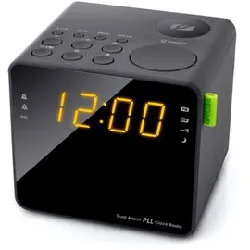 radio réveil muse m - 187 cr noir