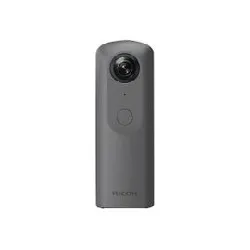 ricoh theta v - 360° caméscope - 4k / 30 pi/s - 14.0 mp - flash 19 go - mémoire flash interne - wireless lan, bluetooth - gris mét