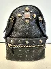 sac à dos mcm en cuir noir 2 en 1