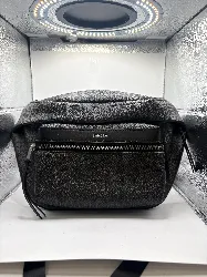 sac banane sandro cuir noir