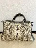 sac coach maddison pinnacle en cuir gris embossé python