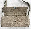 sac le tanneur baguette en cuir marron beige effet python