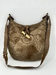 sac longchamp en cuir roseau hobo couleur bronze