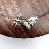 1350500 boucles d'oreilles puces cerises argent 925 millième (22 ct) 1,13g