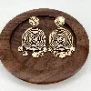 3130909 boucles d'oreilles pendantes métaillon avec motif t3,8 x 5,7 cm