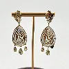 3131109 boucles d'oreilles pendants style bohême en acier doré t2 x 6 cm