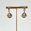 3605409 boucles d'oreilles creoles avec pendentifs coquille et perle