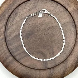 87194718 bracelet rivière serti d'oxydes l18 cm argent 925 millième (22 ct) 2,54g