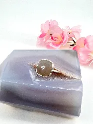 bague agatha argent ornée d'un quartz t50 argent 925 millième (22 ct) 3,11g