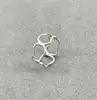 bague argent ajourée t50 argent autre 1,28g