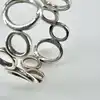 bague argent avec motifs ronds ajourés t53 argent 925 millième (22 ct) 1,48 g