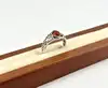 bague argent ornée d'une ambre t62 argent 925 millième (22 ct) 2,77g