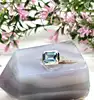 bague argent pierre bleue rectangle argent autre 7,45g