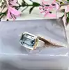 bague argent pierre bleue rectangle argent autre 7,45g