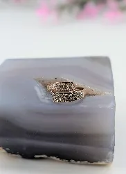 bague croisée en or rose avec une pavage de diamants bruns et blancs or 375 millième (9 ct) 2,50g