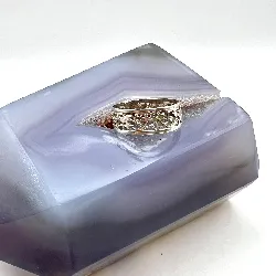 bague en argent ajourée t55 argent autre 1,27g