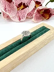 bague en argent ornée d'oxydes argent 925 millième (22 ct) 2,81g