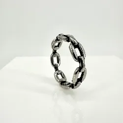 bgac bague en acier motif chaîne t66