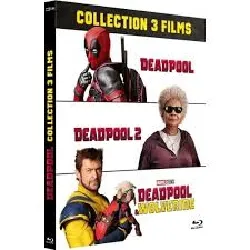 blu-ray deadpool 1 + 2 + deadpool & wolverine - blu - ray