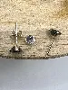 boar boucles d'oreilles puce avec onyx argent 925 millième (22 ct) 0