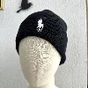 bonnet ralph lauren en coton noir