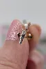 boucles d'oreilles en 2 ors or 750 millième (18 ct) 0,62g