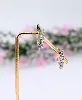 boucles d'oreilles en clips en 2 ors chacune sertie de 7 diamants d'environ 0,7ct au total or 750 millième (18 ct) 4,28g