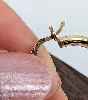 boucles d'oreilles petites créoles lisses or 750 millième (18 ct) 3,23g