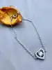 bracelet argent un motif coeur serti d'oxydes l16-18cm argent 925 millième (22 ct) 2,63g