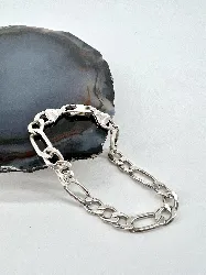 bracelet en argent maille figaro argent 925 millième (22 ct) 15,99g