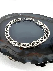 bracelet en argent maille torsadé l19,5cm argent autre 15,68g