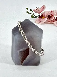 bracelet en argent maille tresse argent 925 millième (22 ct) 13,32g