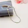bracelet en argent maille tresse l18cm argent 925 millième (22 ct) 3,79g