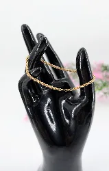 bracelet maille torsadée or 375 millième (9 ct) 1g