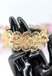 bracelet manchette jonc filigrane en or or 750 millième (18 ct) 38,87g