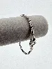bracelet pandora maille serpent fermoir coeur infini argent 925 millième (22 ct) 6,75g