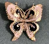 broche en forme de papillon signé monet