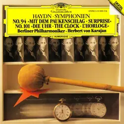 cd haydn, berliner philharmoniker - herbert von karajan - symphonien no. 94 »mit dem paukenschlag = surprise« - no. 101 »die uhr =