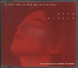 cd jane birkin - je suis venu te dire que je m'en vais (1992)