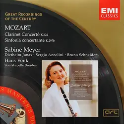 cd mozart - sabine meyer · diethelm jonas · sergio azzolini · bruno schneider · staatskapelle dresden · hans vonk - clarinet conce
