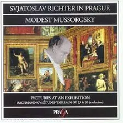 cd tableaux d'une exposition richter, piano + rachmaninov
