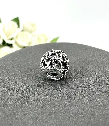 charm pandora fleur ajouré argent 925 millième (22 ct) 1,79g