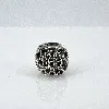 charm pandora fleur ajouré perlé argent 925 millième (22 ct) 1,81g