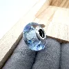 charm pandora murano blanc à gouttes bleues  argent 925 millième (22 ct) 2,93g