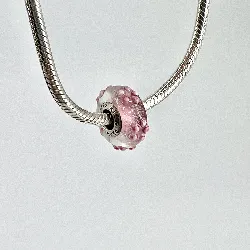 charm pandora murano fleurs roses argent 925 millième (22 ct) 2,9 g