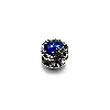 charm pandora rond flocon de neige fond bleu  argent 925 millième (22 ct) 2,72g